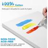 imageGOTIDEAL 10Pcs Black Stretched Canvases for Painting Multi Pack 4x4quot 5x7quot 8x10quot9x12quot 11x14quot Set of 10 Primed 100 Cotton Artist Blank Canvas Boards for Painting Acrylic Pouring Oil Paint ArtWhite