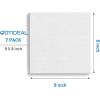 imageGOTIDEAL 10Pcs Black Stretched Canvases for Painting Multi Pack 4x4quot 5x7quot 8x10quot9x12quot 11x14quot Set of 10 Primed 100 Cotton Artist Blank Canvas Boards for Painting Acrylic Pouring Oil Paint ArtWhite