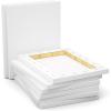 imageGOTIDEAL 10Pcs Black Stretched Canvases for Painting Multi Pack 4x4quot 5x7quot 8x10quot9x12quot 11x14quot Set of 10 Primed 100 Cotton Artist Blank Canvas Boards for Painting Acrylic Pouring Oil Paint ArtWhite