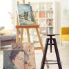 imageGOTIDEAL 10Pcs Black Stretched Canvases for Painting Multi Pack 4x4quot 5x7quot 8x10quot9x12quot 11x14quot Set of 10 Primed 100 Cotton Artist Blank Canvas Boards for Painting Acrylic Pouring Oil Paint ArtWhite