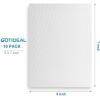 imageGOTIDEAL 10Pcs Black Stretched Canvases for Painting Multi Pack 4x4quot 5x7quot 8x10quot9x12quot 11x14quot Set of 10 Primed 100 Cotton Artist Blank Canvas Boards for Painting Acrylic Pouring Oil Paint ArtWhite