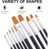 imageGOTIDEAL Acrylic Paint Set with 10 Brushes 18 Colors59ml 2 oz Art Craft Paint Non Toxic Perfect for Hobby Painters Artist Adults Ideal for Canvas Wood Ceramic Paint Supplies18 Colors