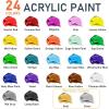 imageGOTIDEAL Acrylic Paint Set with Paint Brushes 24 Colors59ml 2 oz Art Craft Paint for Adults and Kids Perfect for Artist Beginner Ideal for Wood Canvas Rocks Outdoor Painting Supplies