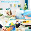 imageGOTIDEAL Bulk Canvas Boards for Painting 8x10quot inch Value Pack of 40 Gesso Primed Canvases for Painting  100 Cotton Art Supplies Canvas for Acrylic Paint Pouring Oil Paint8x10 inch