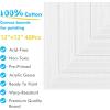 imageGOTIDEAL Bulk Canvas Boards for Painting 8x10quot inch Value Pack of 40 Gesso Primed Canvases for Painting  100 Cotton Art Supplies Canvas for Acrylic Paint Pouring Oil Paint12x12 inch