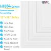 imageGOTIDEAL Canvas Boards for Painting 8x10 inch Set of 24 Gesso Primed White Canvases for Painting  100 Cotton Art Supplies Canvas for Acrylic Paint Pouring Oil Paint12x16 inch