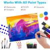 imageGOTIDEAL Canvas Boards for Painting 8x10 inch Set of 24 Gesso Primed White Canvases for Painting  100 Cotton Art Supplies Canvas for Acrylic Paint Pouring Oil Paint8x10 inch