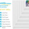 imageGOTIDEAL Canvas Boards for Painting 8x10 inch Set of 24 Gesso Primed White Canvases for Painting  100 Cotton Art Supplies Canvas for Acrylic Paint Pouring Oil Paint8x10 inch