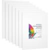 imageGOTIDEAL Canvases for Painting 6x8 inch of 24 Professional Primed White Blank Flat Canvas Panels 100 Cotton Artist Canvas Boards for Acrylics Painting Oil Watercolor Tempera11x14