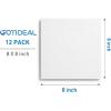 imageGOTIDEAL Canvases for Painting 6x8 inch of 24 Professional Primed White Blank Flat Canvas Panels 100 Cotton Artist Canvas Boards for Acrylics Painting Oil Watercolor Tempera8x8