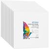 imageGOTIDEAL Canvases for Painting 6x8 inch of 24 Professional Primed White Blank Flat Canvas Panels 100 Cotton Artist Canvas Boards for Acrylics Painting Oil Watercolor Tempera12x12