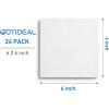 imageGOTIDEAL Canvases for Painting 6x8 inch of 24 Professional Primed White Blank Flat Canvas Panels 100 Cotton Artist Canvas Boards for Acrylics Painting Oil Watercolor Tempera6x6