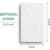 imageGOTIDEAL Canvases for Painting 6x8 inch of 24 Professional Primed White Blank Flat Canvas Panels 100 Cotton Artist Canvas Boards for Acrylics Painting Oil Watercolor Tempera3x5
