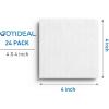 imageGOTIDEAL Canvases for Painting 6x8 inch of 24 Professional Primed White Blank Flat Canvas Panels 100 Cotton Artist Canvas Boards for Acrylics Painting Oil Watercolor Tempera4x4