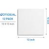 imageGOTIDEAL Canvases for Painting 6x8 inch of 24 Professional Primed White Blank Flat Canvas Panels 100 Cotton Artist Canvas Boards for Acrylics Painting Oil Watercolor Tempera12x12