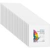 imageGOTIDEAL Canvases for Painting 6x8 inch of 24 Professional Primed White Blank Flat Canvas Panels 100 Cotton Artist Canvas Boards for Acrylics Painting Oil Watercolor Tempera4x4