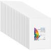 imageGOTIDEAL Canvases for Painting 6x8 inch of 24 Professional Primed White Blank Flat Canvas Panels 100 Cotton Artist Canvas Boards for Acrylics Painting Oil Watercolor Tempera6x8