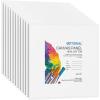 imageGOTIDEAL Canvases for Painting 6x8 inch of 24 Professional Primed White Blank Flat Canvas Panels 100 Cotton Artist Canvas Boards for Acrylics Painting Oil Watercolor Tempera10x10