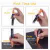 imageGOTIDEAL Chalk Markers 12 Colors Liquid Chalk Markers for Blackboard Chalkboard Calendar Glass Neon Pens Washable Window markers Paint and Drawing for Car Auto BistroMirror Wet Erase Chisel Tip