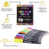 imageGOTIDEAL Chalk Markers 12 Colors Liquid Chalk Markers for Blackboard Chalkboard Calendar Glass Neon Pens Washable Window markers Paint and Drawing for Car Auto BistroMirror Wet Erase Chisel Tip
