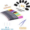 imageGOTIDEAL Liquid Chalk Markers Bundle 30 Colors and 12 Colors