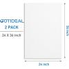 imageGOTIDEAL Stretched Canvas 5x7 Inch Set of 10 Primed White  100 Cotton Artist Canvas Boards for Painting Acrylic Pouring Oil Paint Dry ampamp Wet Art MediaWhite