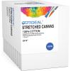 imageGOTIDEAL Stretched Canvas 5x7 Inch Set of 10 Primed White  100 Cotton Artist Canvas Boards for Painting Acrylic Pouring Oil Paint Dry ampamp Wet Art MediaWhite