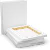 imageGOTIDEAL Stretched Canvas 5x7 Inch Set of 10 Primed White  100 Cotton Artist Canvas Boards for Painting Acrylic Pouring Oil Paint Dry ampamp Wet Art MediaWhite