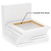 imageGOTIDEAL Stretched Canvas 5x7 Inch Set of 10 Primed White  100 Cotton Artist Canvas Boards for Painting Acrylic Pouring Oil Paint Dry ampamp Wet Art MediaWhite