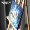 imageGOTIDEAL Stretched Canvas 5x7 Inch Set of 10 Primed White  100 Cotton Artist Canvas Boards for Painting Acrylic Pouring Oil Paint Dry ampamp Wet Art MediaBlack