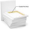 imageGOTIDEAL Stretched Canvas 5x7 Inch Set of 10 Primed White  100 Cotton Artist Canvas Boards for Painting Acrylic Pouring Oil Paint Dry ampamp Wet Art MediaWhite