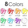 imageGOTIDEAL White Chalk Markers Bold Tip Washable Chalkboard Markers Car Window Markersfor Blackboard Glass ampamp Bistro NonToxic Erasable Paint Chalk Pens Reversible Tip6mm1mm8 Colors