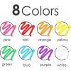 imageGOTIDEAL White Chalk Markers Bold Tip Washable Chalkboard Markers Car Window Markersfor Blackboard Glass ampamp Bistro NonToxic Erasable Paint Chalk Pens Reversible Tip6mm3mm8 Colors