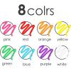imageGOTIDEAL White Chalk Markers Bold Tip Washable Chalkboard Markers Car Window Markersfor Blackboard Glass ampamp Bistro NonToxic Erasable Paint Chalk Pens Reversible Tip6mm6mm8 Colors