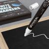 imageGOTIDEAL White Liquid Chalk Markers 12 Pack Chalkboard Markers Chalk Pens for Car Windows Signs Blackboard Glass Painting Erasable 6mm Reversible Chisel ampamp Bullet Tip