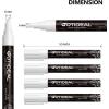 imageGOTIDEAL White Liquid Chalk Markers 12 Pack Chalkboard Markers Chalk Pens for Car Windows Signs Blackboard Glass Painting Erasable 6mm Reversible Chisel ampamp Bullet Tip