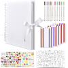 imageGotideal DIY Scrapbook Album Craft Paper Wedding and Anniversary Photo Album Family ScrapbookDIY Accessories and Scrapbooking Supplies40 SheetsYellow 115  85 InchesWhite