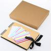 imageGotideal DIY Scrapbook Album Craft Paper Wedding and Anniversary Photo Album Family ScrapbookDIY Accessories and Scrapbooking Supplies40 SheetsYellow 115  85 InchesYellow