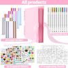 imageGotideal DIY Scrapbook Album Craft Paper Wedding and Anniversary Photo Album Family ScrapbookDIY Accessories and Scrapbooking Supplies40 SheetsYellow 115  85 InchesPink
