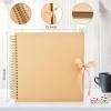 imageGotideal DIY Scrapbook Album Craft Paper Wedding and Anniversary Photo Album Family ScrapbookDIY Accessories and Scrapbooking Supplies40 SheetsYellow 115  85 InchesYellow