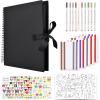 imageGotideal DIY Scrapbook Album Craft Paper Wedding and Anniversary Photo Album Family ScrapbookDIY Accessories and Scrapbooking Supplies40 SheetsYellow 115  85 InchesBlack