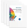 imageGOTIDEAL Canvas Boards for Painting 8x10 inch Set of 4 Gesso Primed White Blank Canvases for Painting  100 Cotton Art Supplies Canvas Panel for Acrylic Paint Pouring Oil Paint
