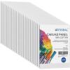 imageGOTIDEAL Canvases for Painting 6x8 inch of 24 Professional Primed White Blank Flat Canvas Panels 100 Cotton Artist Canvas Boards for Acrylics Painting Oil Watercolor Tempera6x8