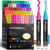 imageGOTIDEAL Chalk Markers 30 Colors Liquid Chalk Markers for Blackboard Chalkboard Calendar Glass Neon Pens Washable Window markers Paint and Drawing for Car Auto BistroMirror Wet Erase Chisel Tip30 Colors