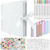 imageGotideal DIY Scrapbook Album Craft Paper Wedding and Anniversary Photo Album Family ScrapbookDIY Accessories and Scrapbooking Supplies40 SheetsYellow 115  85 InchesWhite