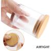 imageGOTIDEAL 12 Pack 6 OZ Clear Candle Jars With Bamboo Lids for Making Supplies Bulk Empty Containers Tins Small Glass Jars for Soy Wax