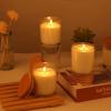 imageGOTIDEAL 12 Pack 9 OZ Clear Glass Jars with Bamboo Lids Bulk Empty Candle Containers for Making Candles Soy Wax