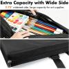 image:imageGOTIDEAL Light Weight Art Portfolio Bag 18x24 Inches Waterproof Art Portfolio Case with ShoulderampHandle Carry Storage Carrying Bag for Artwork Sketch Drawing Canvas Photography Poster Side Widening18x24
