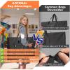 image:imageGOTIDEAL Light Weight Art Portfolio Bag 18x24 Inches Waterproof Art Portfolio Case with ShoulderampHandle Carry Storage Carrying Bag for Artwork Sketch Drawing Canvas Photography Poster Side Widening36x48