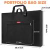 image:imageGOTIDEAL Light Weight Art Portfolio Bag 18x24 Inches Waterproof Art Portfolio Case with ShoulderampHandle Carry Storage Carrying Bag for Artwork Sketch Drawing Canvas Photography Poster Side Widening36x48